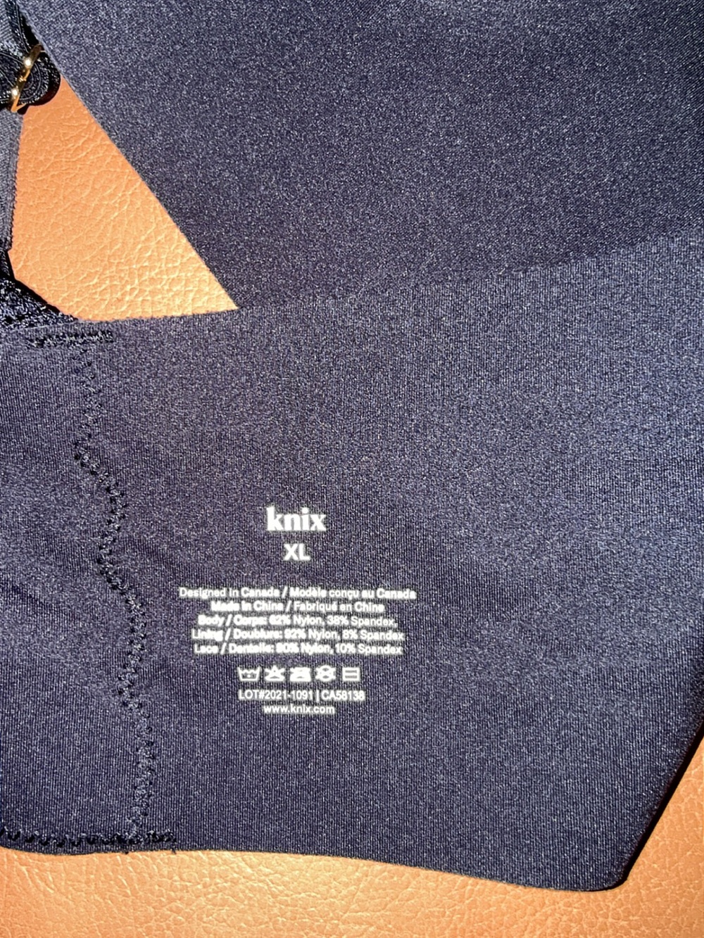 NWOT Knix Lace Racerback Bralette in Black Size XL - Picture 6 of 6